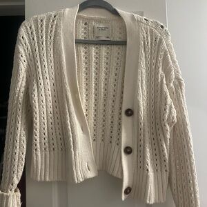 Abercrombie & Fitch Women's Cream Cardigan